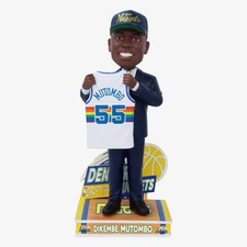 Dikembe Mutombo Denver Nuggets 1991 Draft Pick Bobblehead NBA Basketball picture