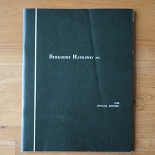 1998 Berkshire Hathaway Annual Report Warren Buffett Charlie Munger Investing picture