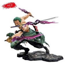 One Piece 10 cm Zoro Three-Sword Anime Figure – PVC GK Model Statue picture