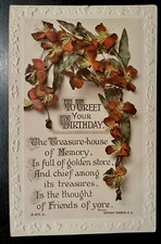 Vintage Victorian Postcard 1901-1910 To Greet Your Birthday - *REAL PHOTO* picture
