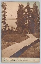 Lake Tahoe California Tahoe Vista Inn Boardwalk Vintage RPPC Real Photo Postcard picture