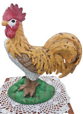vintage cast iron rooster door stop Country Farm Decor picture