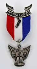 CFJ Eagle Scout Medal Red White Blue Ribbon Boy Scouts of America BSA picture