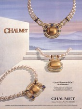 1984 Chaumet: Les Pierres d'Or French Vintage Print Ad picture