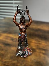 Native American Warrior Eagle Western Statue Figurine Young’s Inc Vintage Rare picture