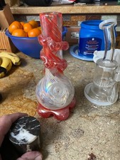 vintage glass bong bowl piece picture