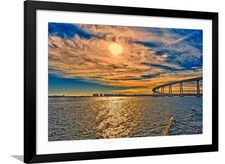 ART.COM Framed Wall Art Prints USA, Ca, San Diego Coronado Bay Bridge by Rona... picture