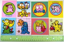 🟢🔥 GODZILLAND 1984 VINTAGE 8x UNUSED STICKER LOT MINILLA MOTHRA GHIDORAH RODAN picture
