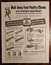 1952 H.D. Hudson Manufacturing Farm Livestock Equipment + Other Vintage Ads picture