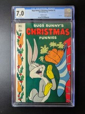 Bugs Bunny's Christmas Funnies #3 (35¢ Variant): CGC 7.0 White Pages : Dell 1952 picture