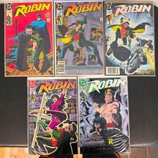 Robin #1-5 Complete 1991 DC Miniseries Chuck Dixon Tom Lyle #1 Poster Intact picture