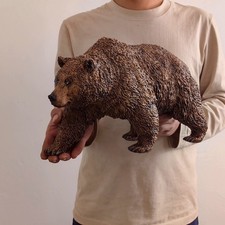 New Emulation North American Brown Bear figurine Model Animal Sculpture In Stock picture