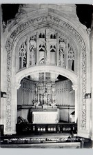 LADY CHAPEL ST LUKES CHURCH evanston il c1950 postcard illinois real photo rppc picture