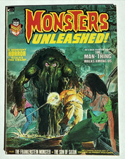 1973 MARVEL MONSTERS UNLEASHED COMIC BOOK #3 MAN-THING WALKS AMONG US picture