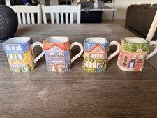 Vintage Avon Cottage Collection Pink Victorian Style House Mug ~ 1997 picture