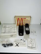 ITT TRENDLINE 2 Brown Touch Dial Phone COMPLETE IN BOX - NOS picture
