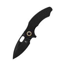 Kizer Vanguard Roach Mini Folding Knife Removable Flipper Tab Black V3477C2 picture