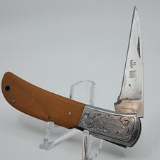 RARE Al Mar Micarta Handle Folding Knife SEKI JAPAN picture