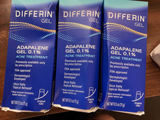 Differin Adapalene Gel 0.1% Acne Treatment .5oz 3 Pack  tube New Exp 6/28 picture