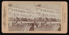 Photo:Genoa Italy Mediterranean Hotel 1896 Stereograph picture