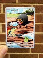 Lechonk Cyndaquil Smoliv Fan Art Trading Card Handmade Custom Collectible Card picture