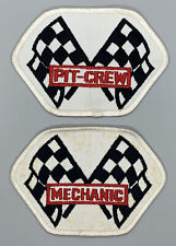 Vintage Mechanic and Pit Crew Patch Nascar Checkered Flag picture