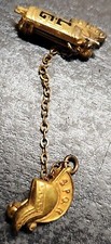 Vintage MHS School Pin has LG on it & a chain to a Roman Helmet with SPOR on it picture