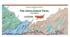 2026 Edition 10' Appalachian Trail topographic map w/archival canvas & inks. picture