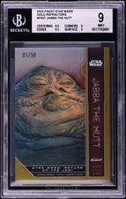 2023 Finest Star Wars Gold Refractor Jabba The Hutt #FN-57 BGS 9 #1/50 picture