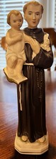 Vintage Sanmyro Japan St Anthony of Padua Holding Christ Child Figurine Statue picture