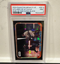 Topps 2024 Star Wars Phantom Menace S/E DF-13 A Flurry of Attacks PSA 9 picture