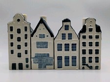 KLM By BOLS Blue Delft Porcelain House Lot #6 #14 #33 #51 All Empty  picture
