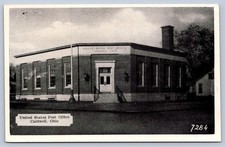 K62/ Caldwell Ohio Postcard c1940s U.S. Post Office  506 picture