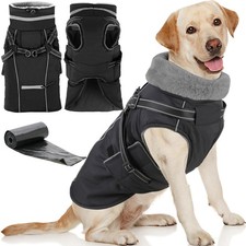 Doglay 2 in1 Dog Coat with Harness Built-in Warm Dog Jacket XL picture