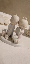 Vtg 1982 Precious Moments Our First Christmas Together E-2377 Knitting Tie picture