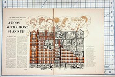 Chelsea Hotel NYC Ghosts LIFE Magazine Page 1960s Ephemera Article Ad picture
