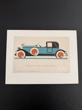 1927 Original New Improved Safety Stutz Ad. 4 Models. Edmund Davenport Color Art picture