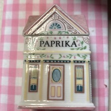 1989 Lenox Spice Village Paprika Vintage Spice Jar Porcelain House Collectible picture