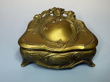 Antique Weidlich Bros Art Nouveau Jewelry Casket Parisian Art Silver #395 picture