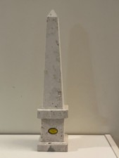 Vintage Travertine Stone Obelisk 13.5