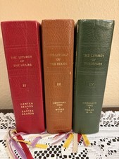 Liturgy Of The Hours The Divine Office 1975 & 76 Roman Catholic Rite Vol 2, 3, 4 picture