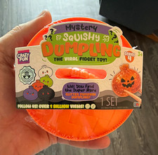 Crazy Fun Dumpling Series 4 Mystery Squishy Blind Pack Set, Orange, 1 Pack picture