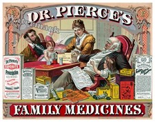 Dr. Pierce's 1874 Family Medicines Advertisement New York 11X14  Print picture