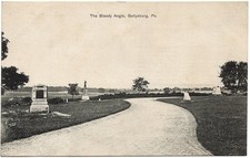 RARE 1907-15 Gettysburg PA The Bloody Angle Pickett's Charge Civil War Postcard picture