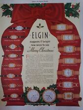 Vintage Elgin Watch Model 2948 2931 2845 2221 2833 2823 2785 2783 Ad picture
