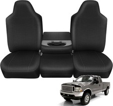 Front Truck Seat Cover Compatible with 2001-2007 Ford XCAB F250-F550 40/20/40... picture