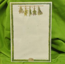 Rare Vtg NOS Marjolein Bastin Nature’s Sketchbook Stationary Tablet Notepad Herb picture