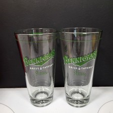 Bennigan's Irish American Grill & Tavern Set Of 2 True Pint Glasses Vintage picture