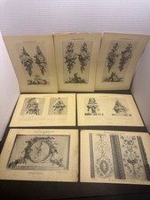7 antique Delafosse Louis XVI French art plates Armand Guerinet 8 x 12 picture
