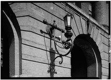Cambridge MA Middlesex County Registry of Deeds 1900s Iron Lamp Detail picture
